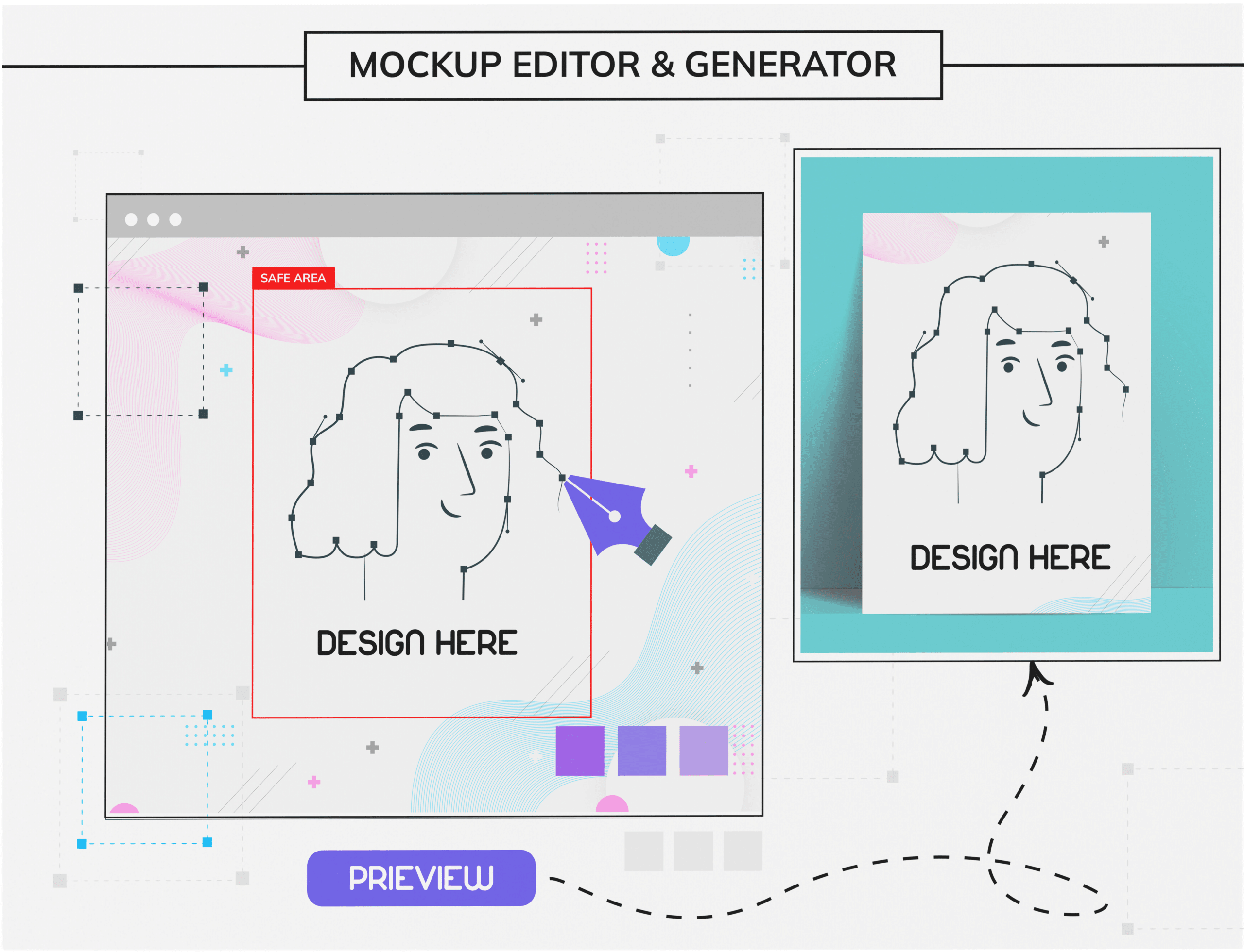 Dastomize - Avansert interaktiv produkttilpasning &Amp; Administrasjonssystem for e-handel 60 Mockup Editor Generator